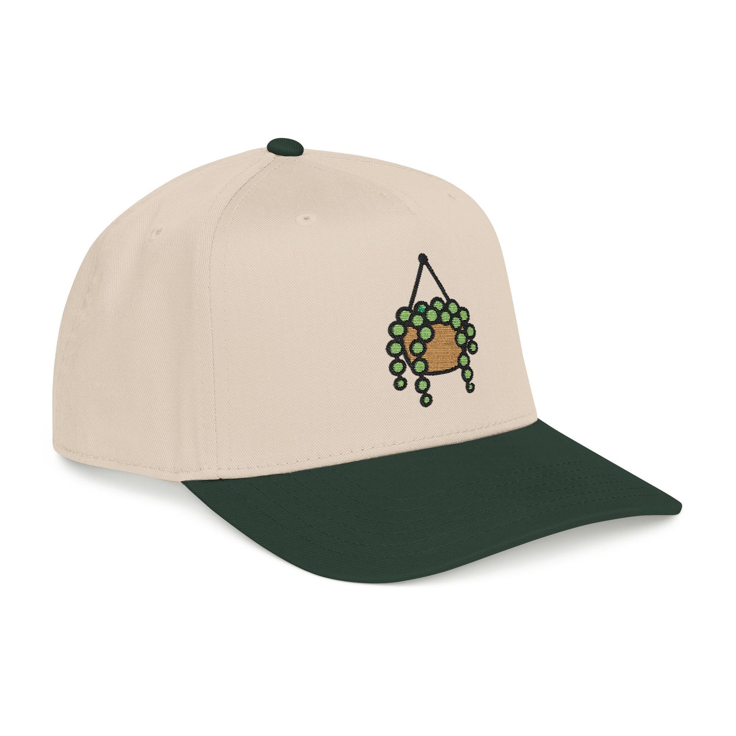 String of Pearls Embroidered Hat - Plant Lover Gift