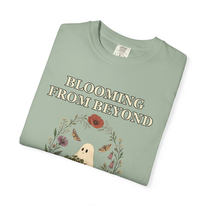 Floral Ghost Halloween Shirt - Cottagecore Plant Tee