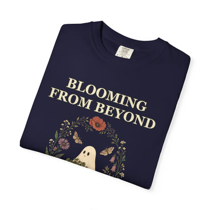 Floral Ghost Halloween Shirt - Cottagecore Plant Tee