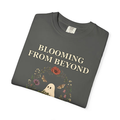 Floral Ghost Halloween Shirt - Cottagecore Plant Tee