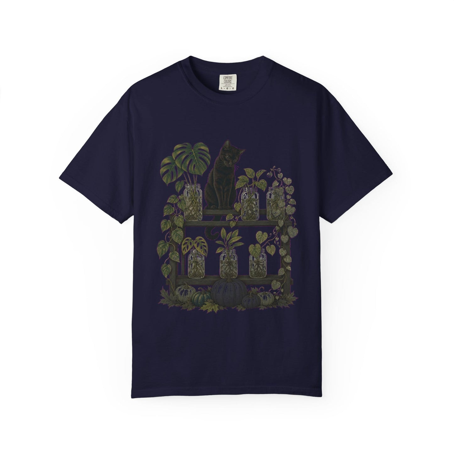 Cat Propagation Shelf T-Shirt in Pepper