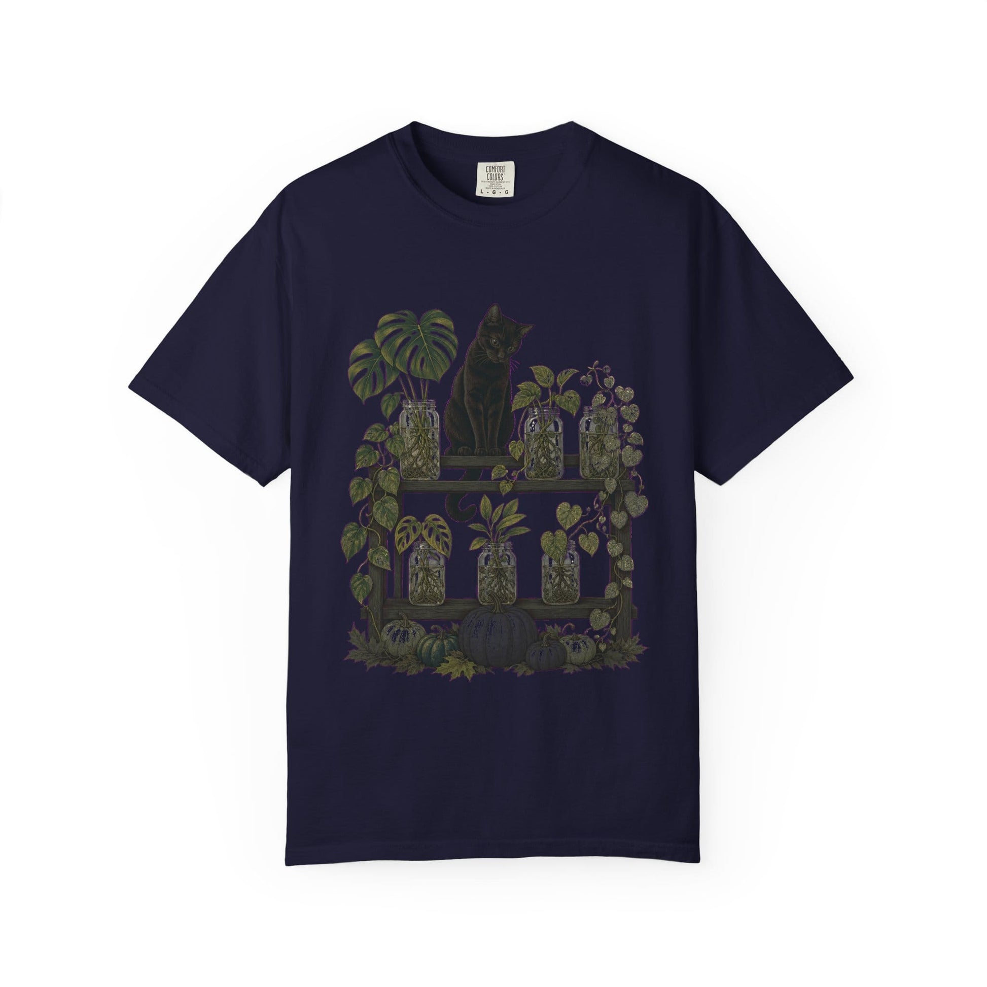Cat Propagation Shelf T-Shirt in Pepper