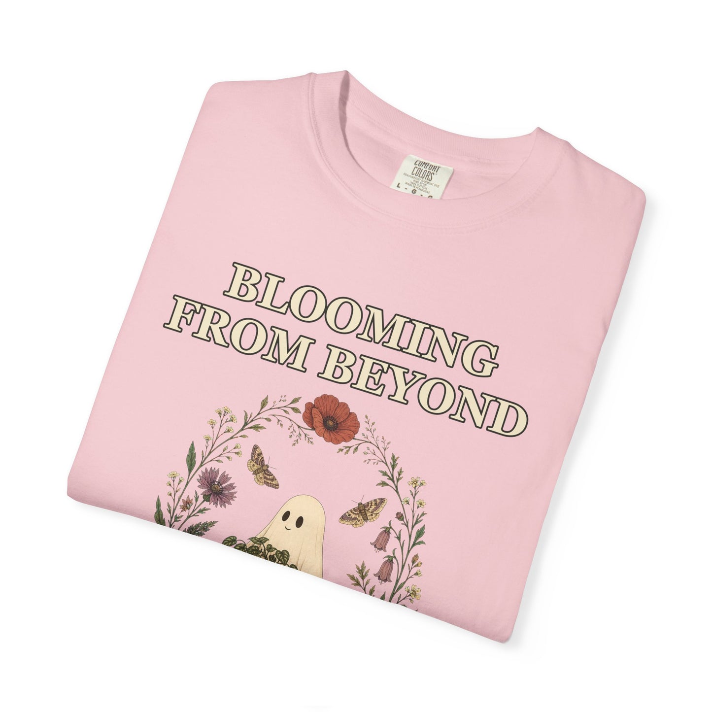 Floral Ghost Halloween Shirt - Cottagecore Plant Tee