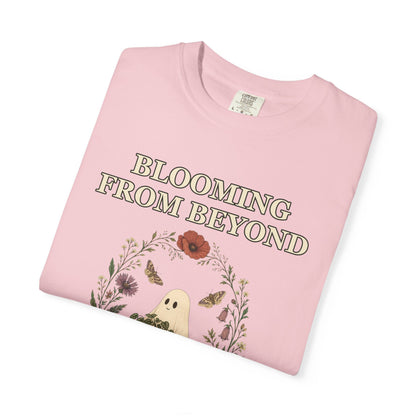 Floral Ghost Halloween Shirt - Cottagecore Plant Tee