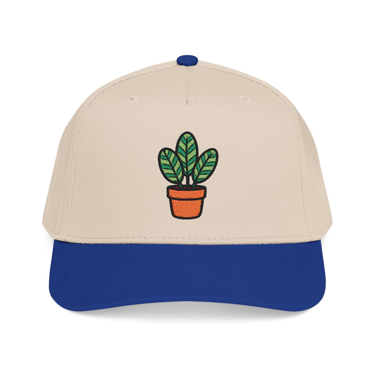 Calathea Stripes Embroidered Hat - Plant Lover Gift