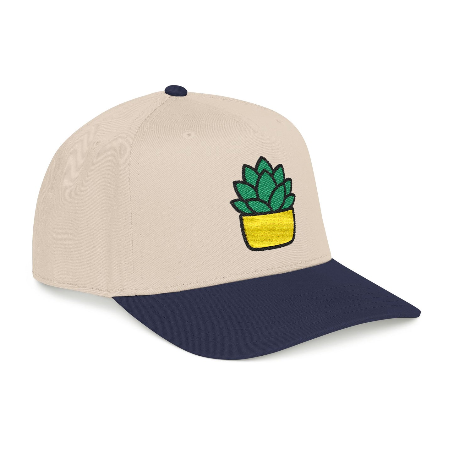 Succulent Rosette Embroidered Hat - Plant Lover Gift