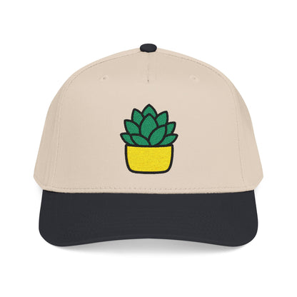 Succulent Rosette Embroidered Hat - Plant Lover Gift