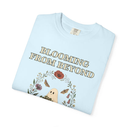 Floral Ghost Halloween Shirt - Cottagecore Plant Tee