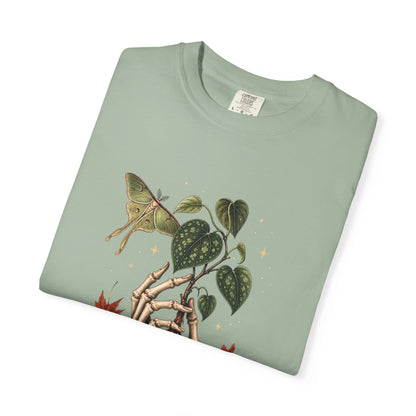 Skeleton Hand Hoya T-Shirt in Chambray