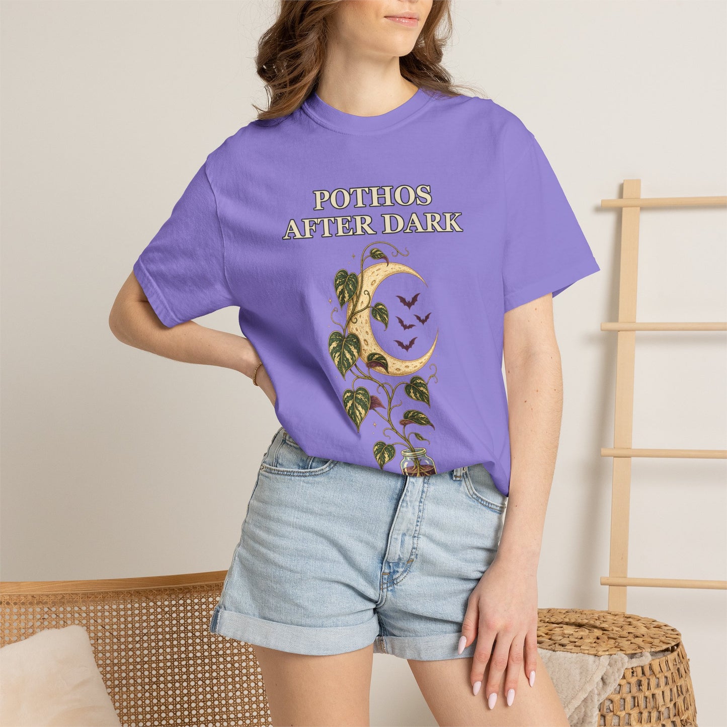 Pothos Halloween Shirt - Gothic Botanical Tee
