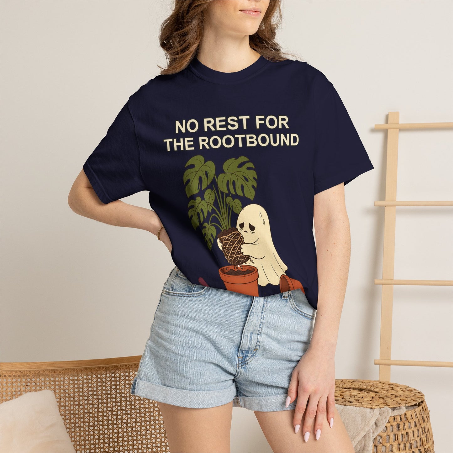 Rootbound Ghost Halloween Shirt - Funny Plant Tee