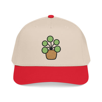 Pilea Party Embroidered Hat - Plant Lover Gift