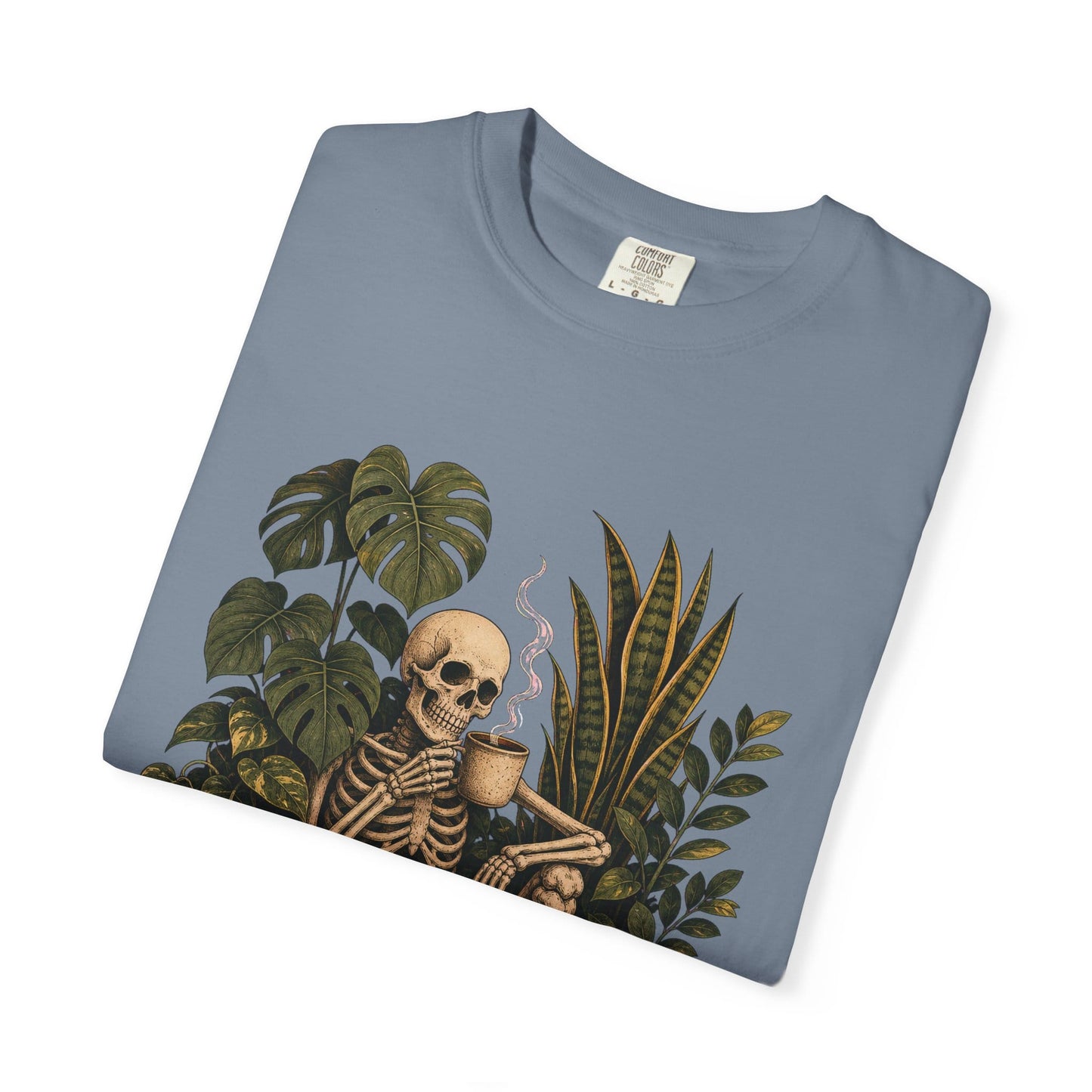 Skeleton Coffee Jungle T-Shirt in Black
