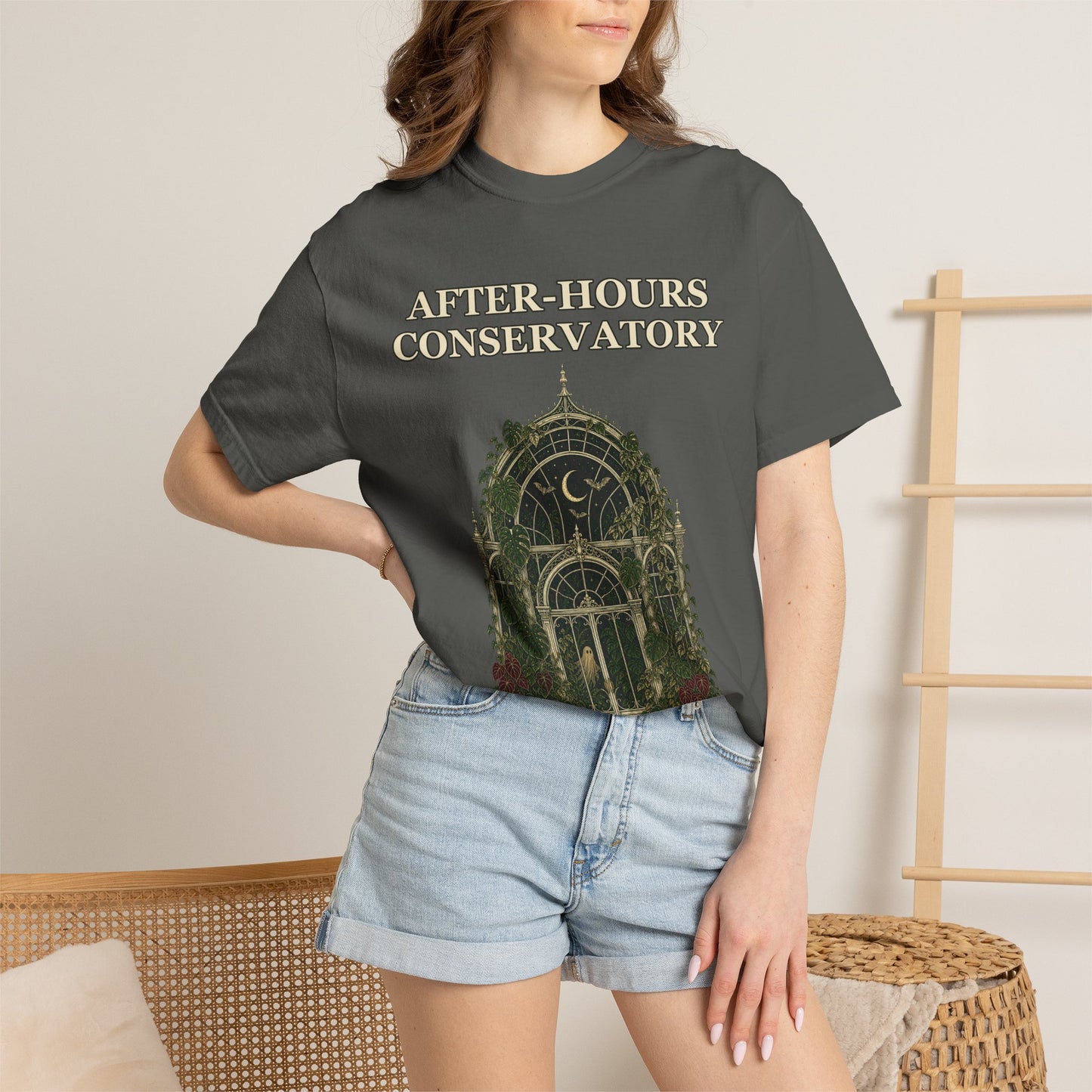Gothic Greenhouse Halloween Shirt - Botanical Tee