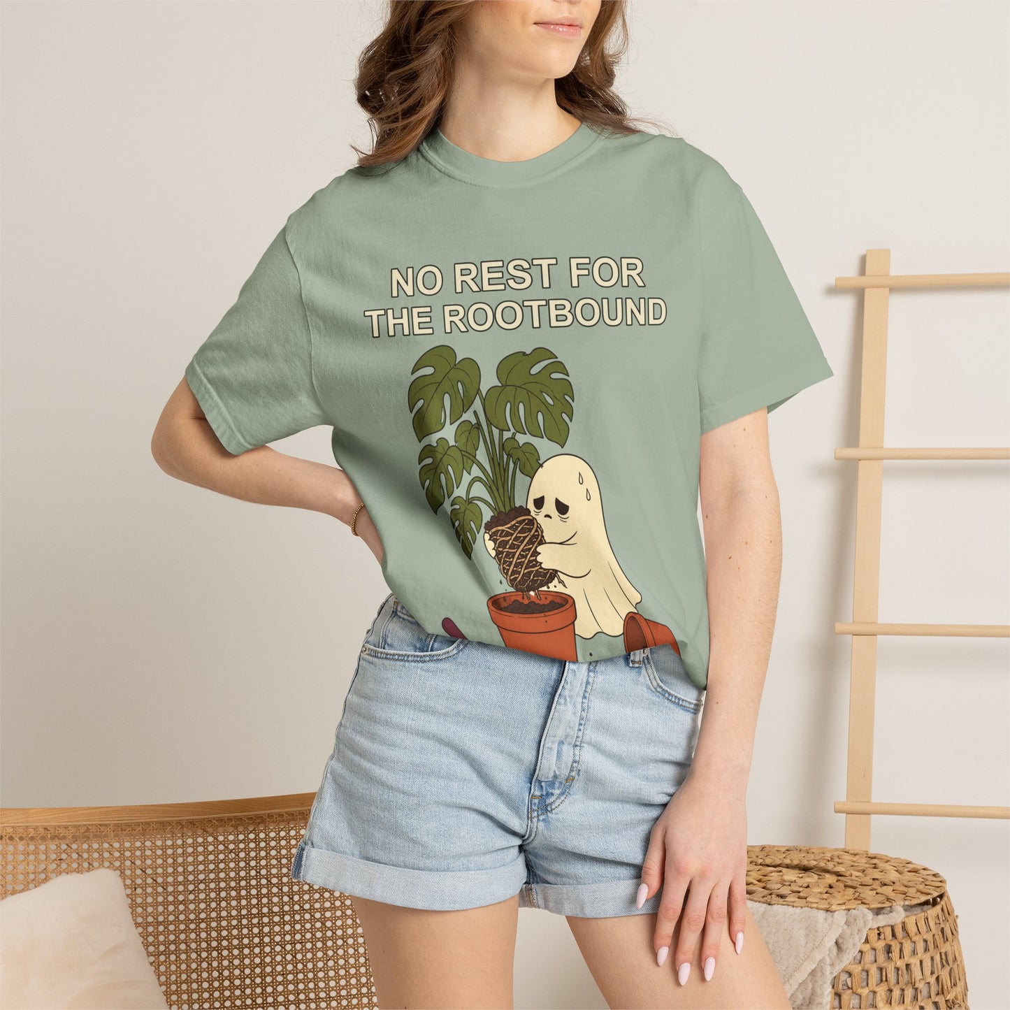 Rootbound Ghost Halloween Shirt - Funny Plant Tee