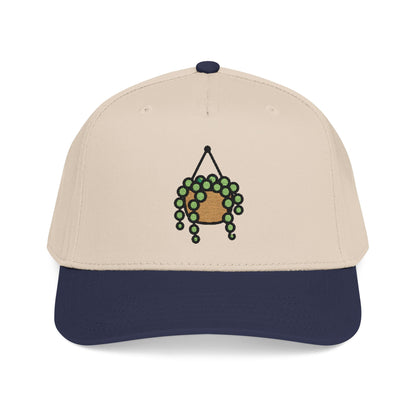 String of Pearls Embroidered Hat - Plant Lover Gift