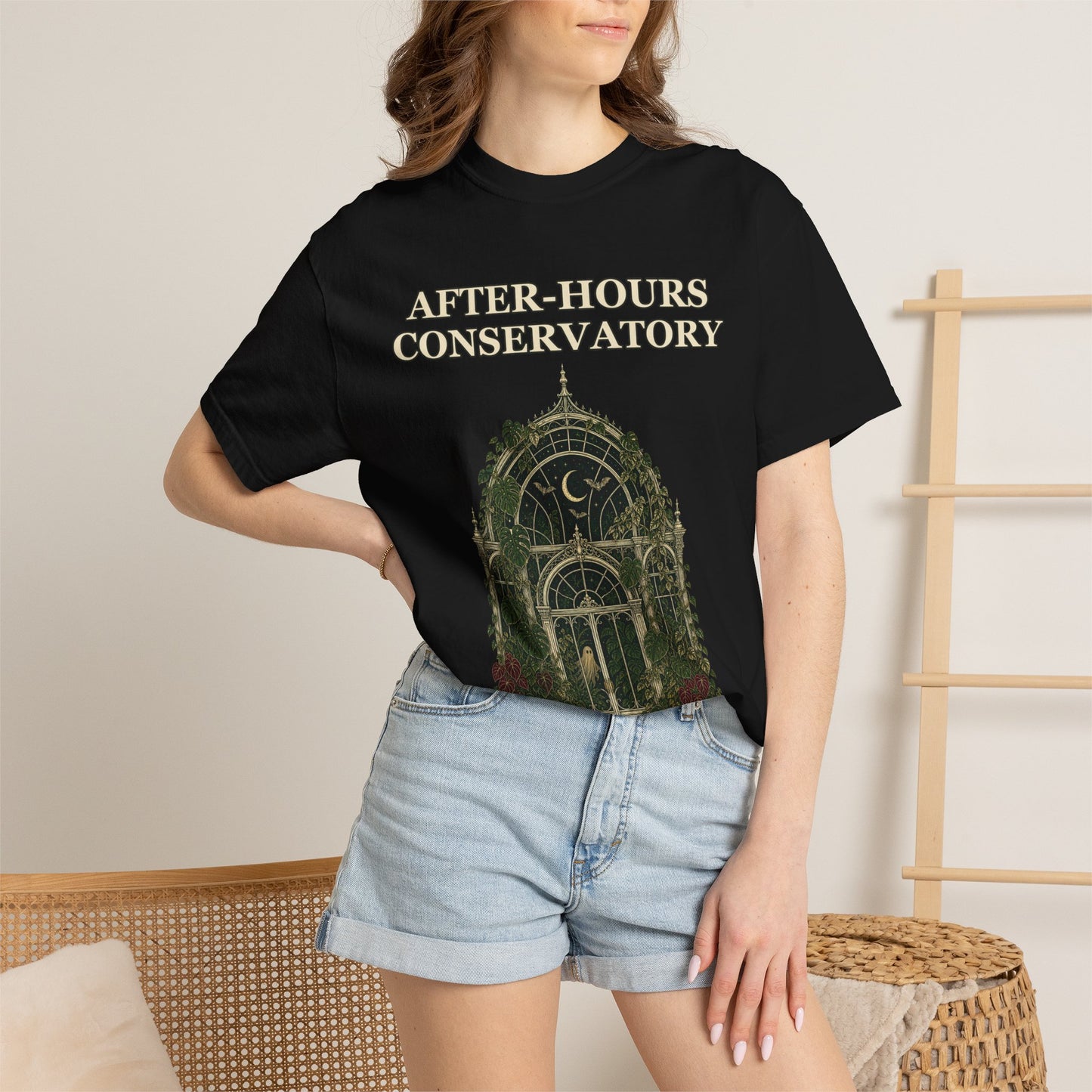 Gothic Greenhouse Halloween Shirt - Botanical Tee