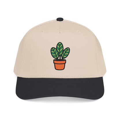Calathea Stripes Embroidered Hat - Plant Lover Gift
