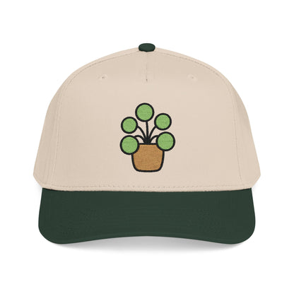 Pilea Party Embroidered Hat - Plant Lover Gift