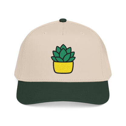 Succulent Rosette Embroidered Hat - Plant Lover Gift