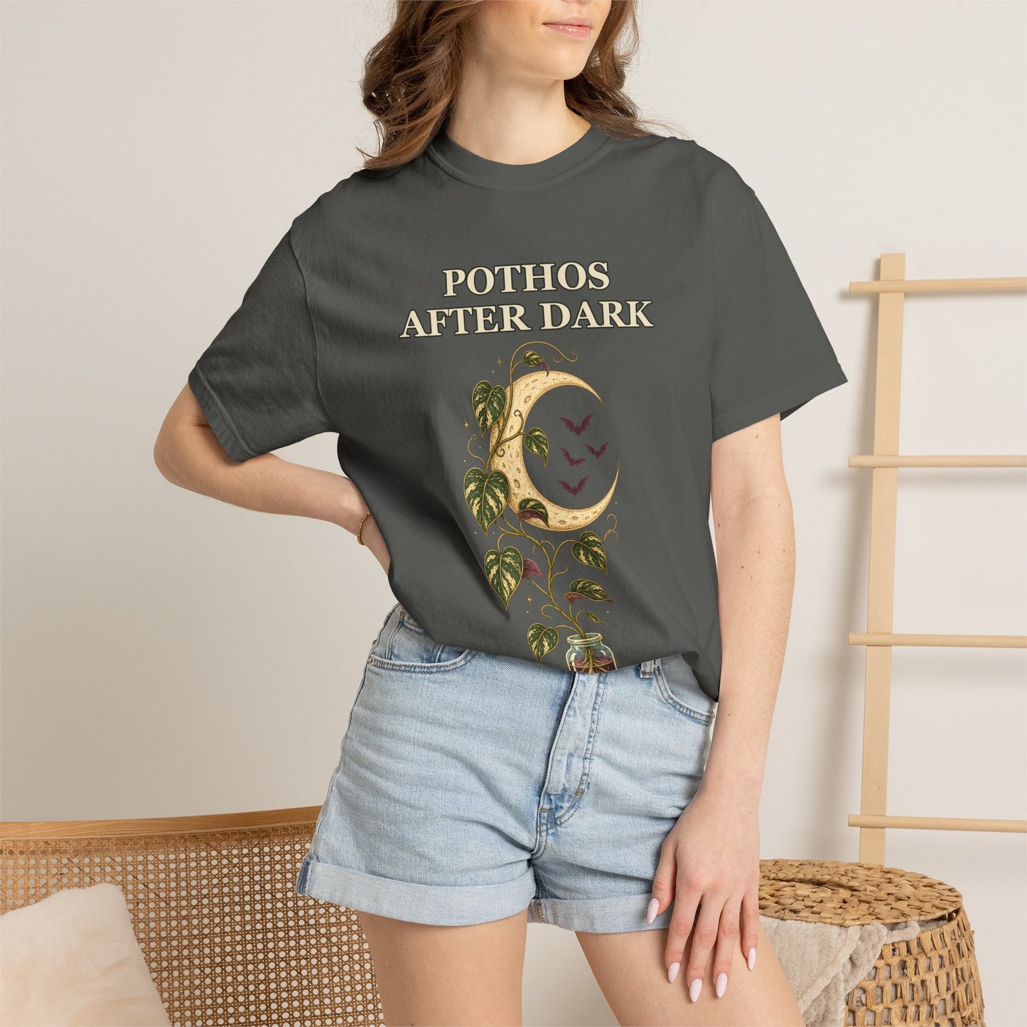 Pothos Halloween Shirt - Gothic Botanical Tee