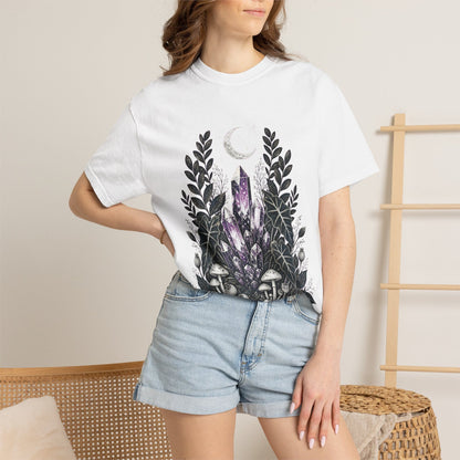 Botanical Crystal Garden T-Shirt in Blue Spruce