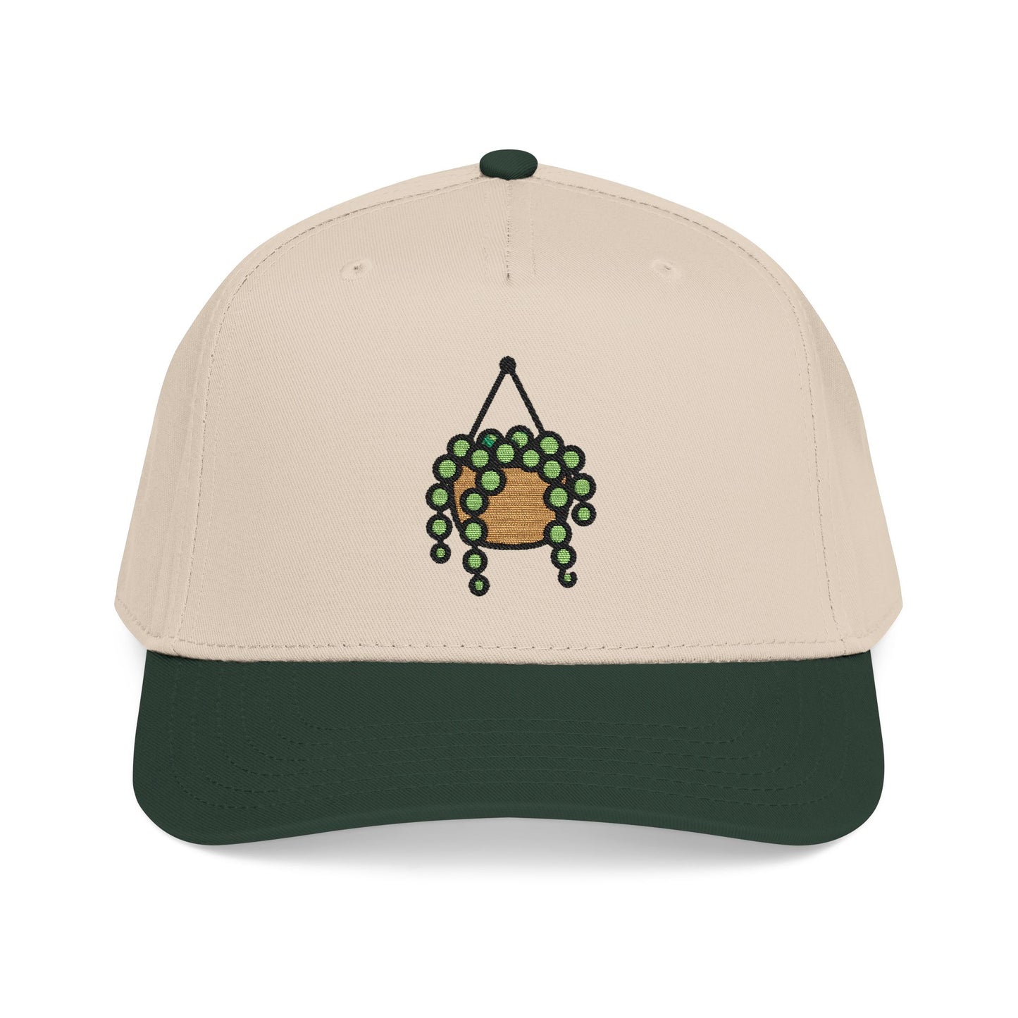 String of Pearls Embroidered Hat - Plant Lover Gift