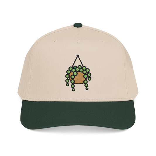 String of Pearls Embroidered Hat - Plant Lover Gift