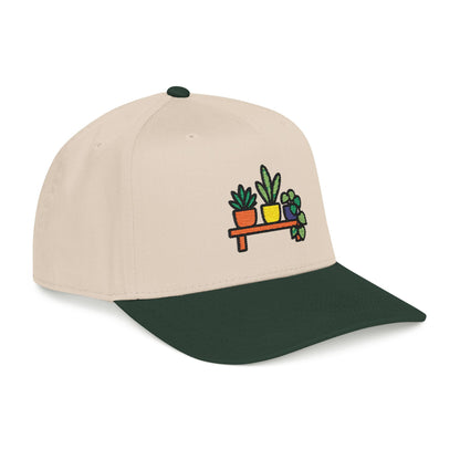 Tiny Plant Shelf Embroidered Hat - Plant Lover Gift