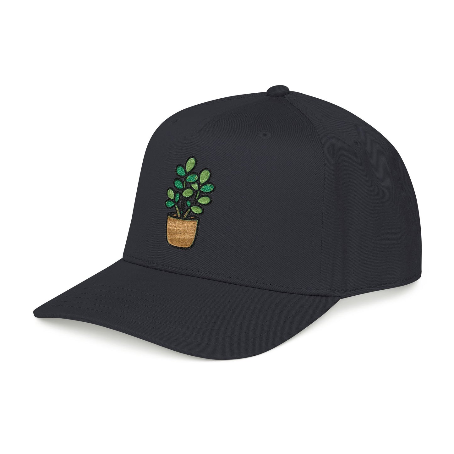 Jade Plant Embroidered Hat - Plant Lover Gift