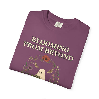 Floral Ghost Halloween Shirt - Cottagecore Plant Tee