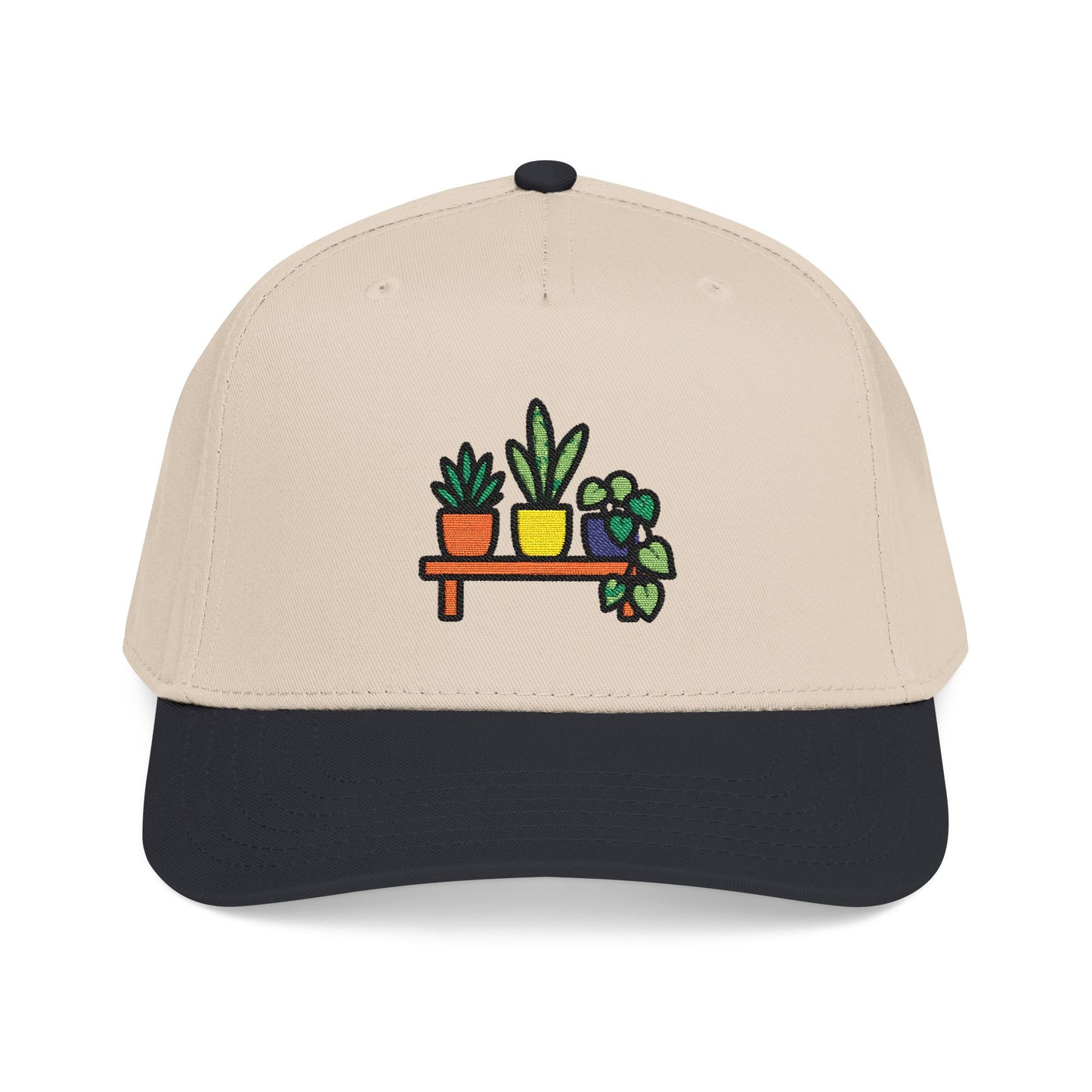 Tiny Plant Shelf Embroidered Hat - Plant Lover Gift