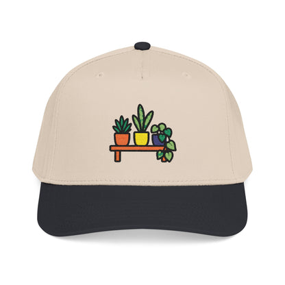 Tiny Plant Shelf Embroidered Hat - Plant Lover Gift