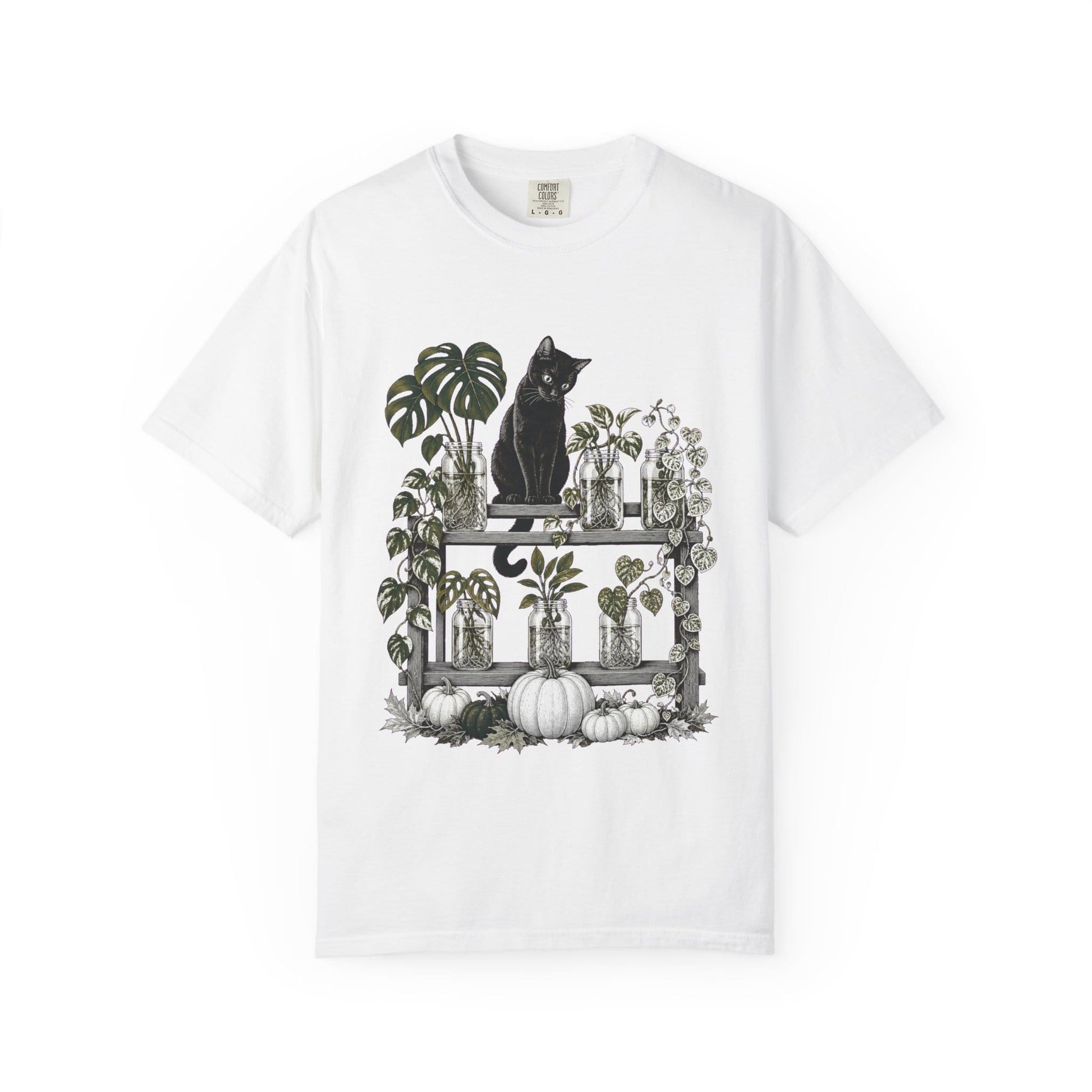 Cat Propagation Shelf T-Shirt in White