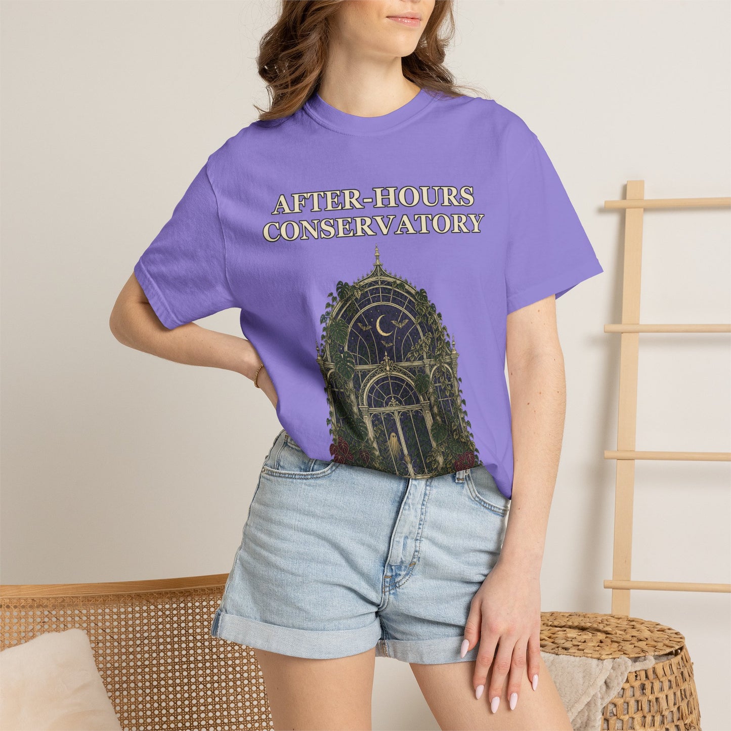 Gothic Greenhouse Halloween Shirt - Botanical Tee
