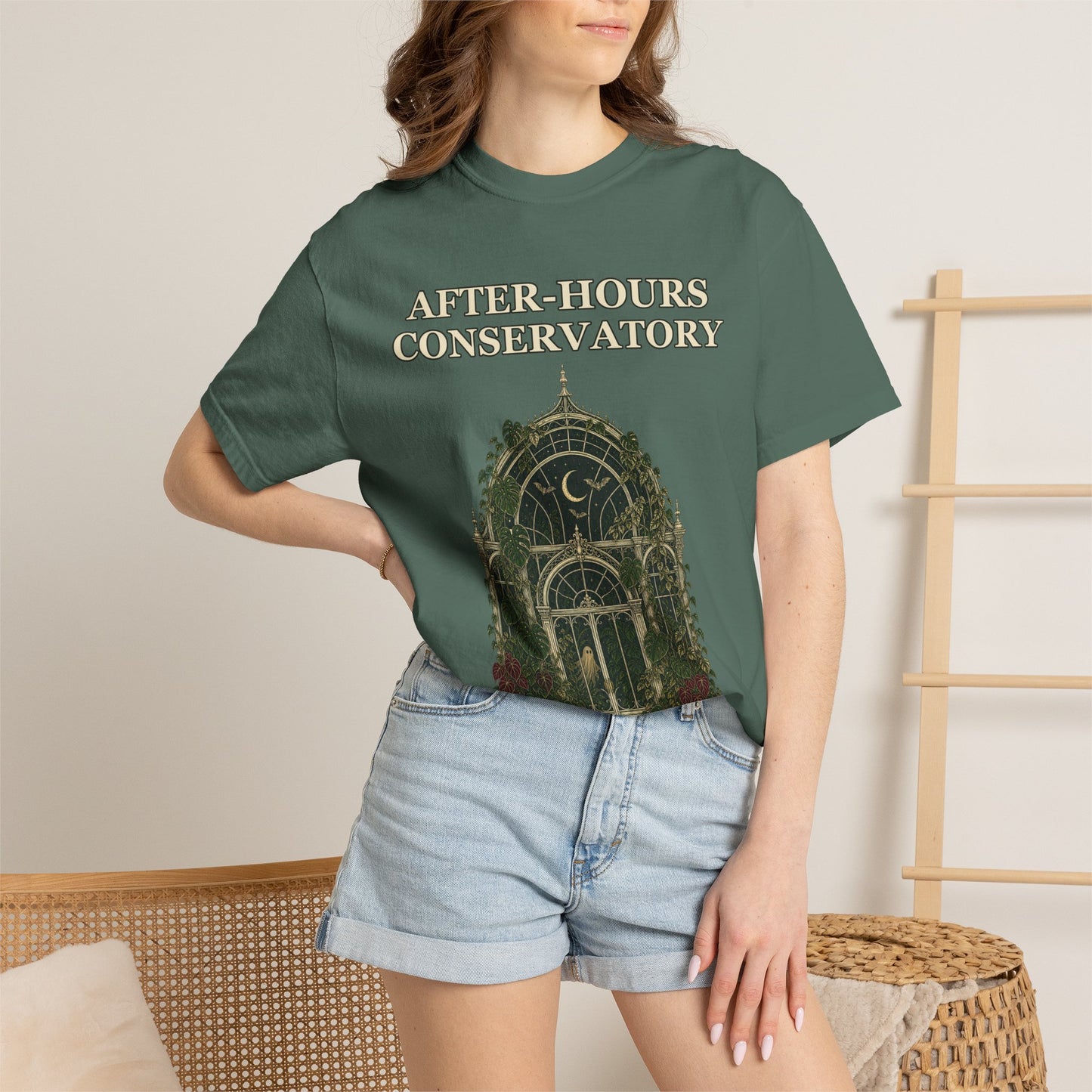 Gothic Greenhouse Halloween Shirt - Botanical Tee
