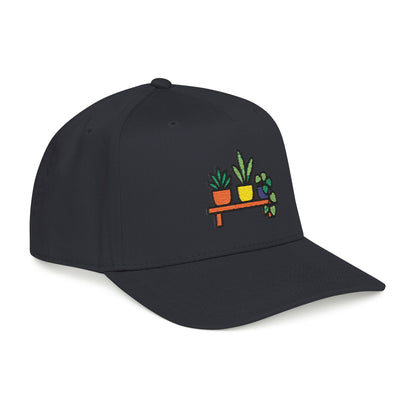 Tiny Plant Shelf Embroidered Hat - Plant Lover Gift