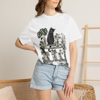 Cat Propagation Shelf T-Shirt in Blue Spruce