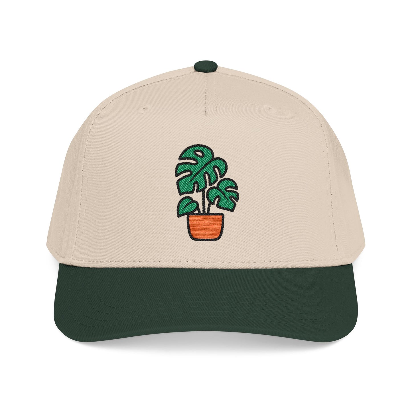 Monstera Mood Embroidered Hat - Plant Lover Gift