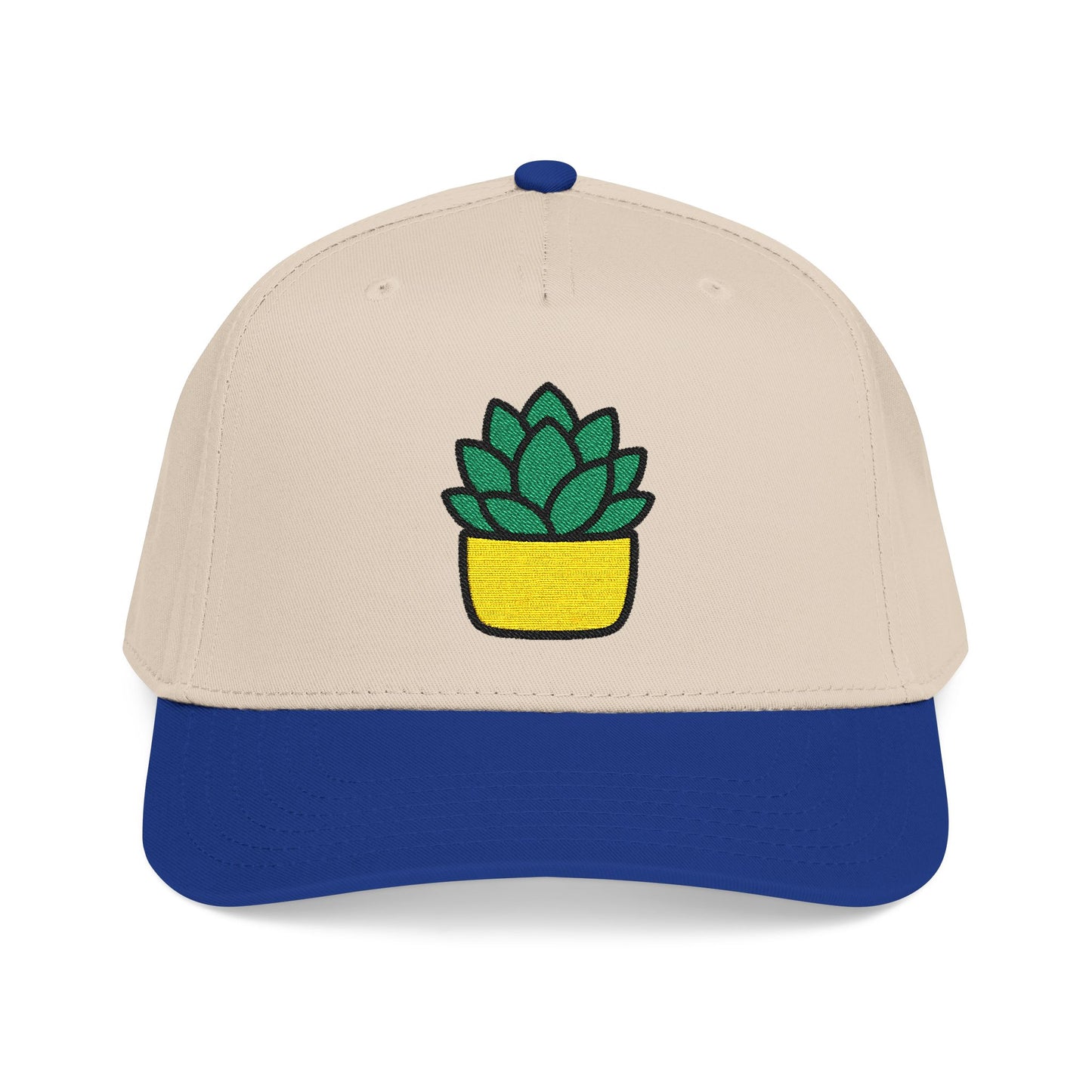 Succulent Rosette Embroidered Hat - Plant Lover Gift