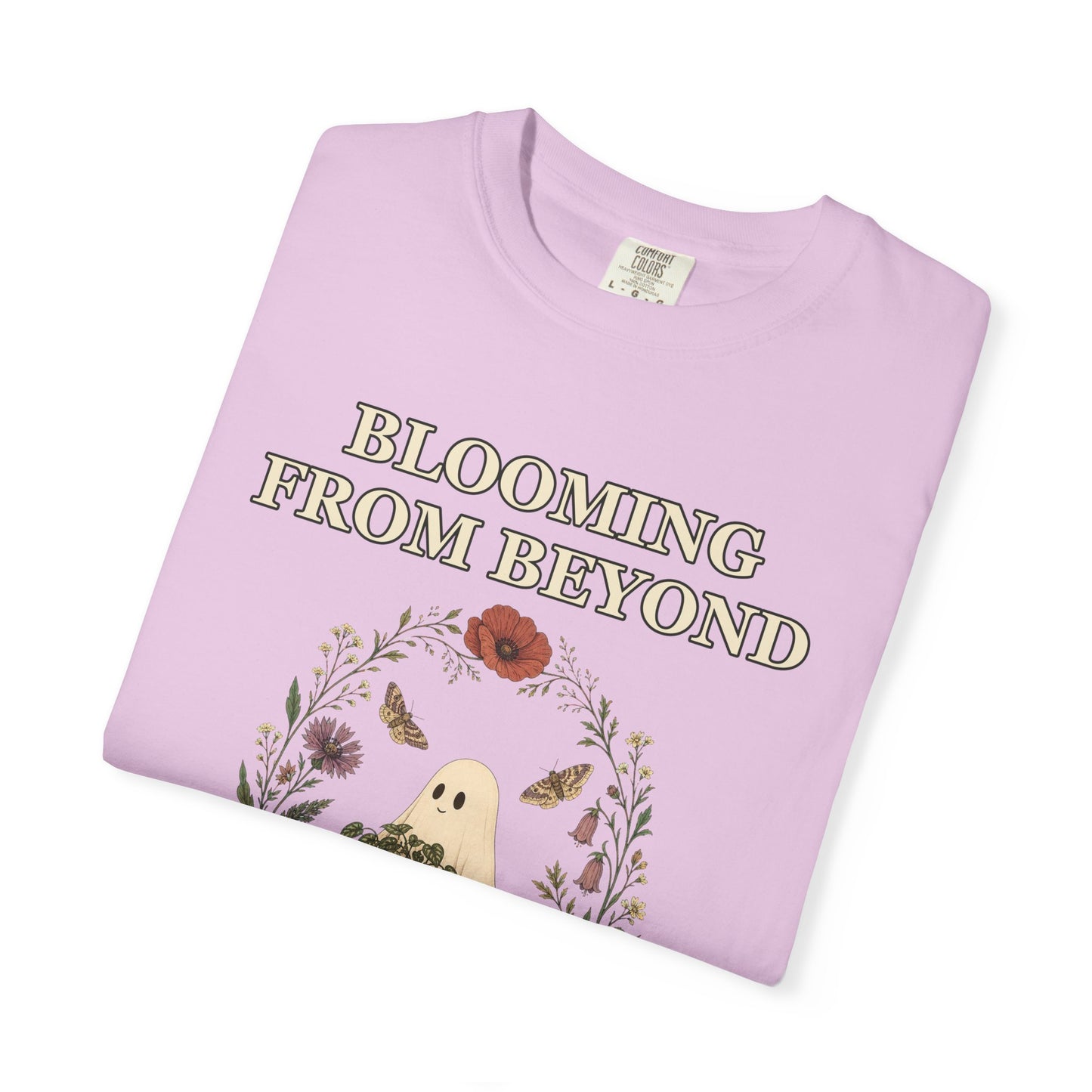 Floral Ghost Halloween Shirt - Cottagecore Plant Tee