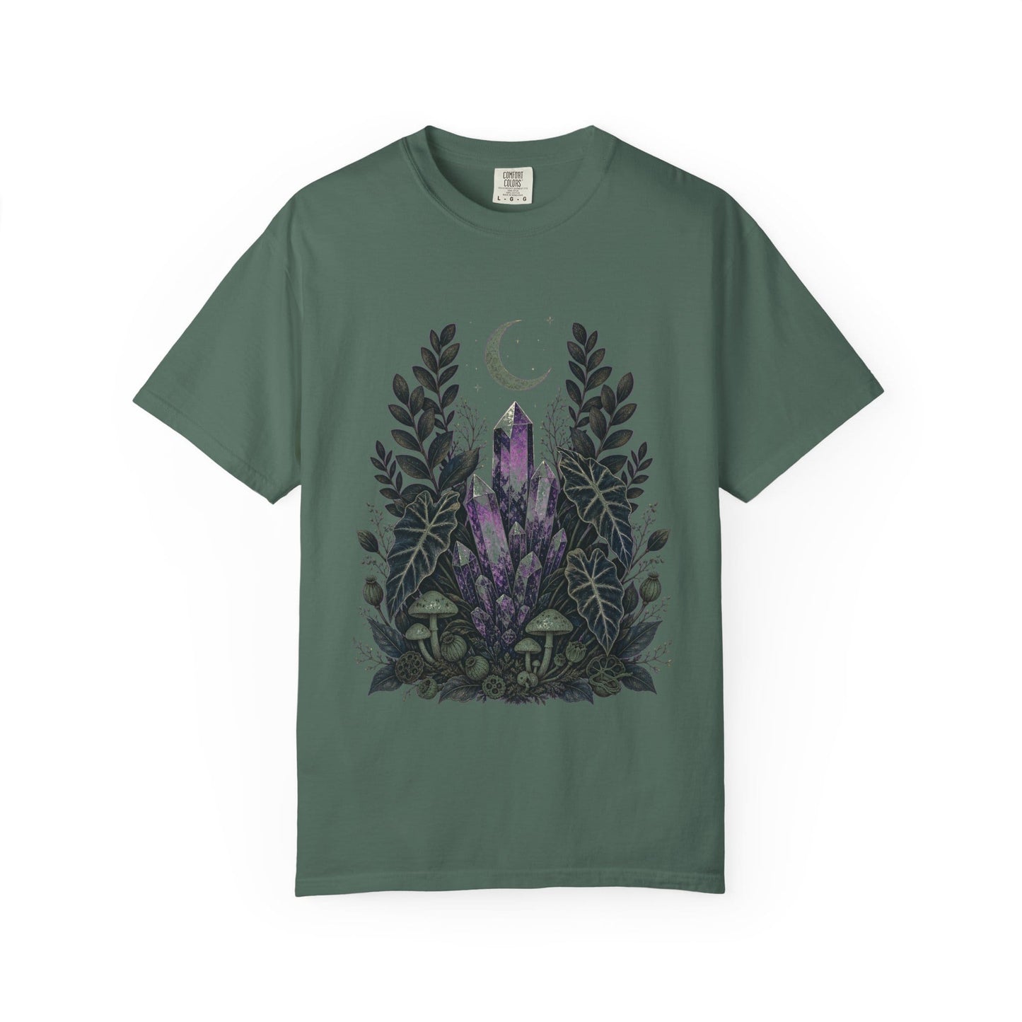 Botanical Crystal Garden T-Shirt in Ivory
