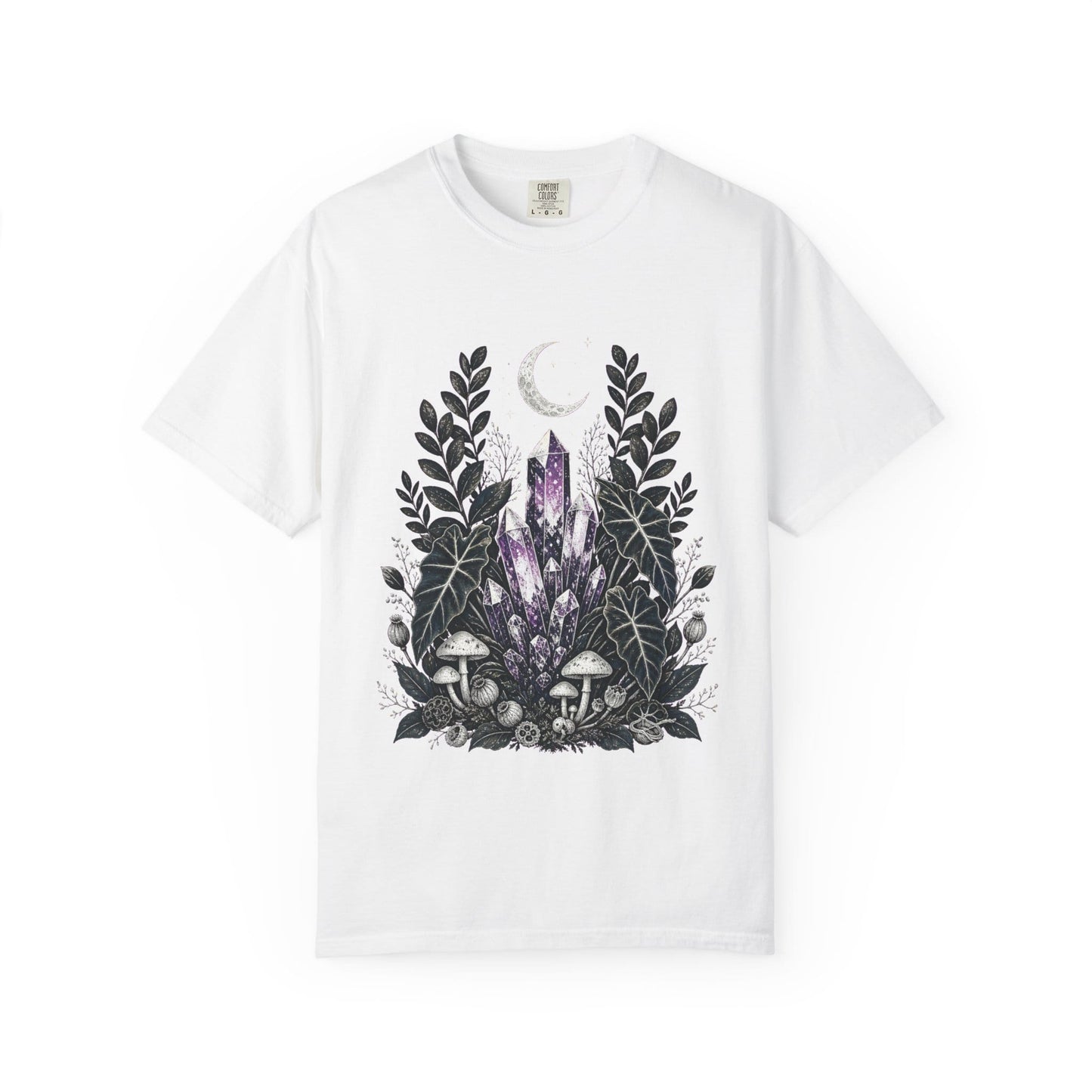 Botanical Crystal Garden T-Shirt in White