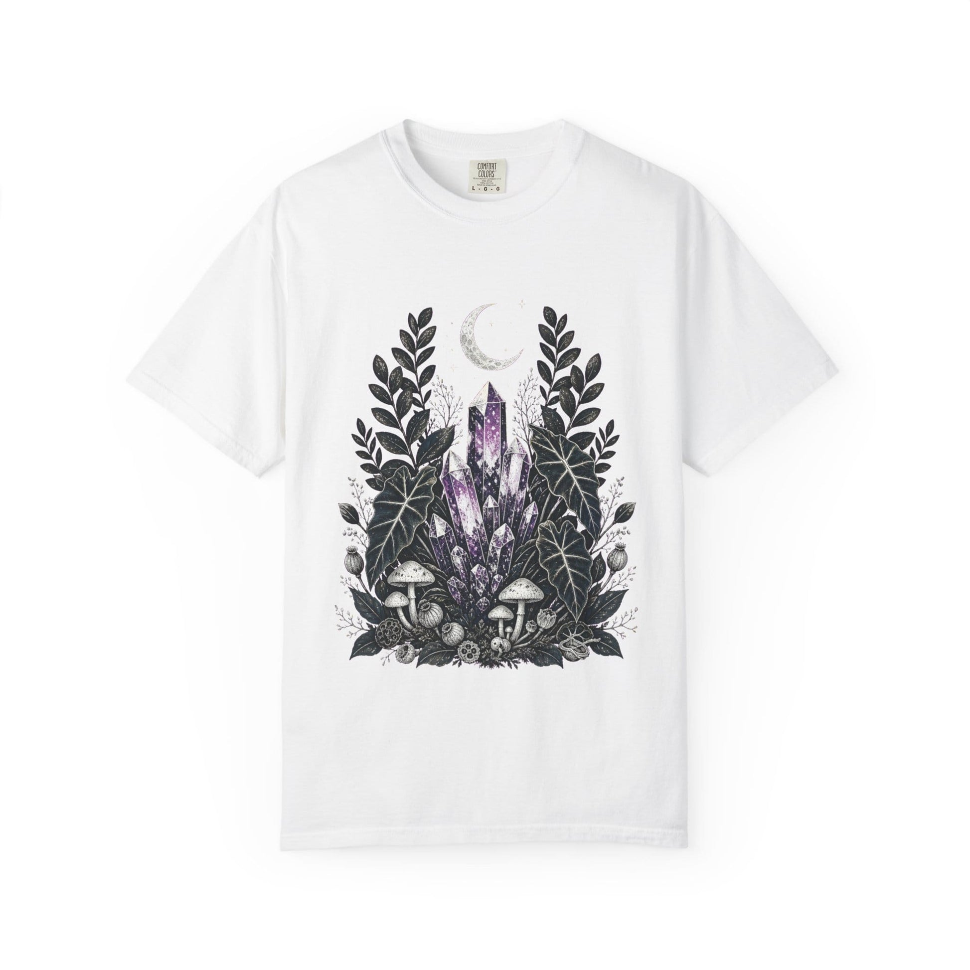 Botanical Crystal Garden T-Shirt in White