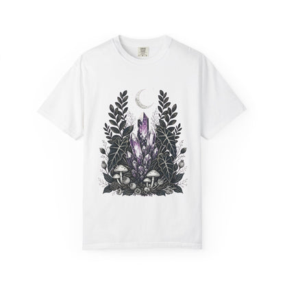 Botanical Crystal Garden T-Shirt in White