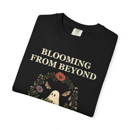 Floral Ghost Halloween Shirt - Cottagecore Plant Tee