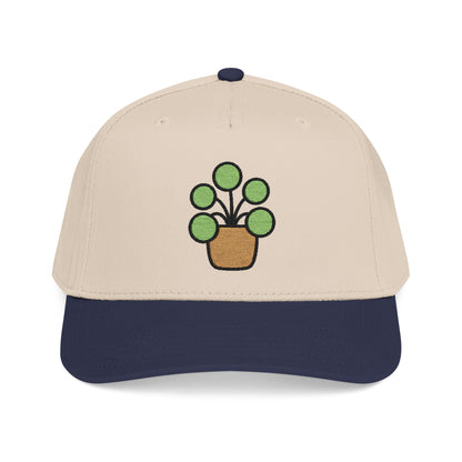 Pilea Party Embroidered Hat - Plant Lover Gift