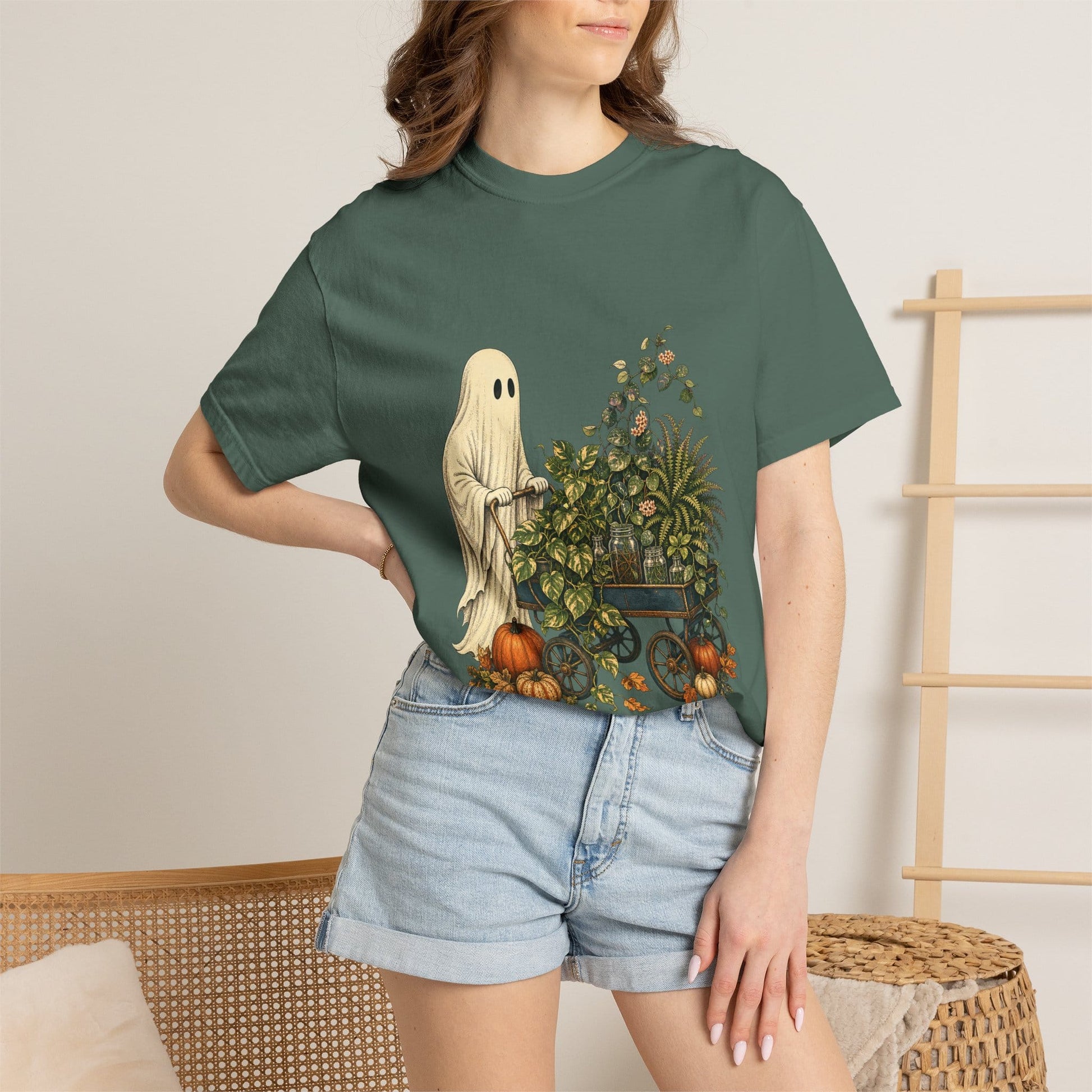 Ghost Plant Cart T-Shirt in Blue Jean