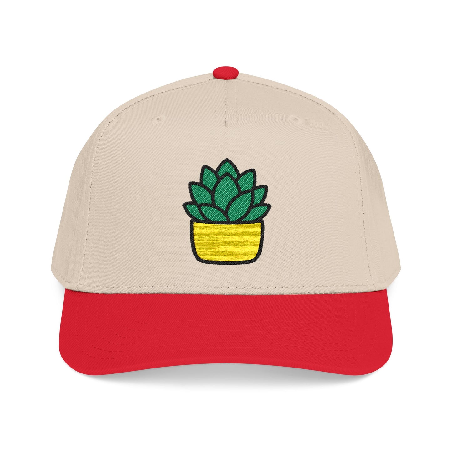 Succulent Rosette Embroidered Hat - Plant Lover Gift