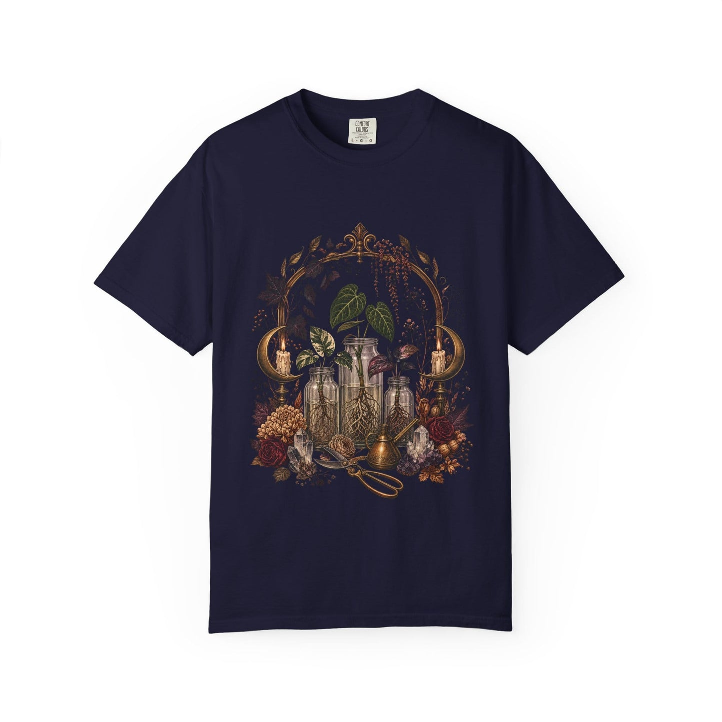 Witchy Propagation Altar T-Shirt in Pepper